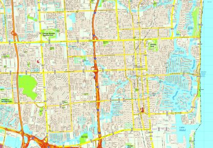 Fort Lauderdale map