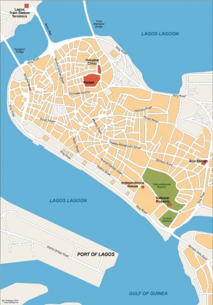 lagos vector map