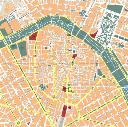 valencia vector map