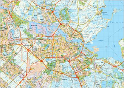 Amsterdam map vector