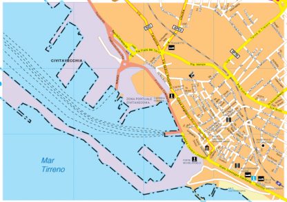 Civitavecchia map