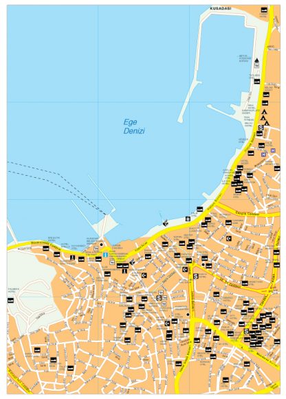 Kusadasi map