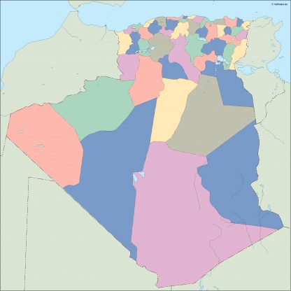 algeria blind map