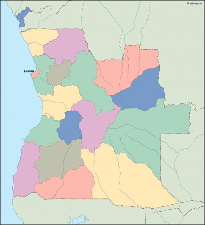 angola vector map