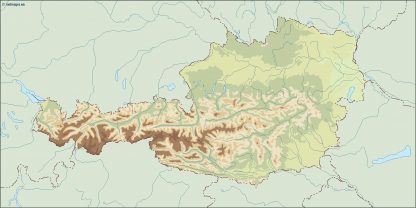 austria illustrator map