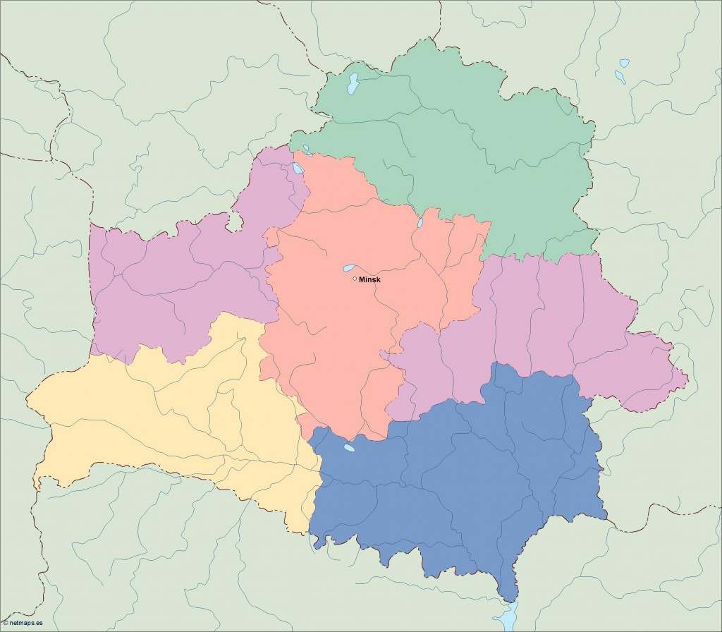 Belarus Mapa Vector Eps Netmaps Mapas De España Y Del Mundo 7235