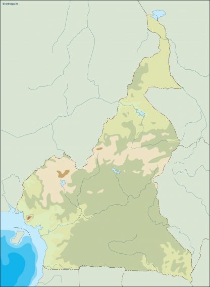 cameroon illustrator map