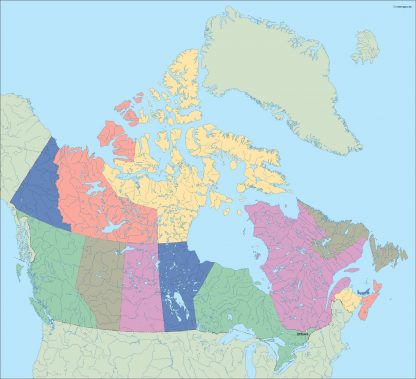 canada vector map