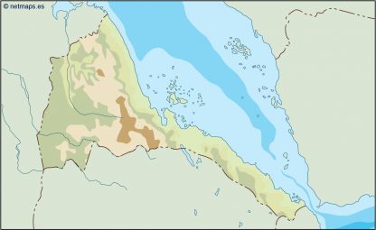 eritrea illustrator map