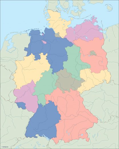 germany blind map