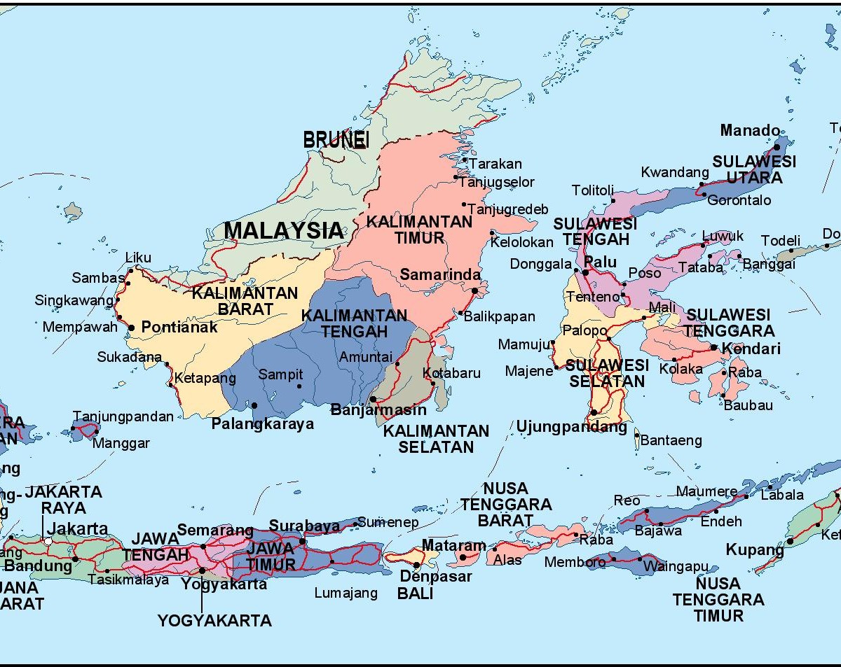  indonesia  political  map  Eps Illustrator Map  Netmaps 