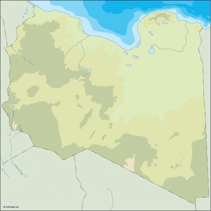 lybia illustrator map