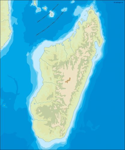 madagascar illustrator map