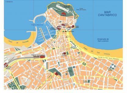 mapa gijon