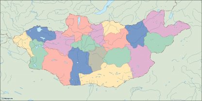 mongolia blind map