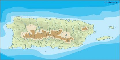 puerto rico illustrator map