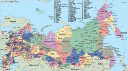 russia political map