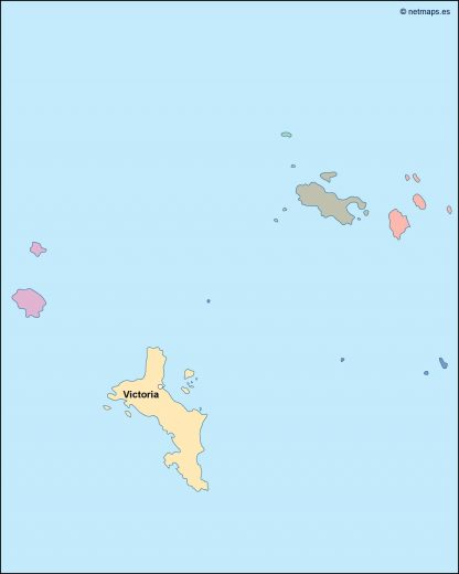 seychelles vector map