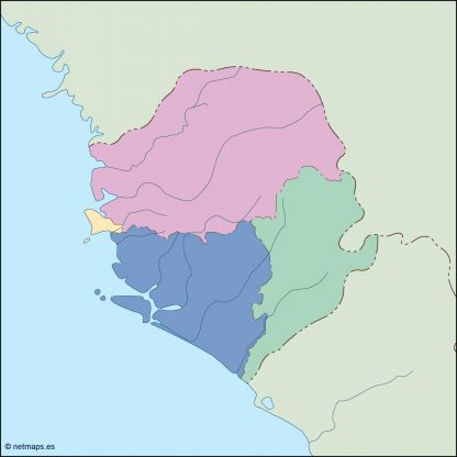 sierra leone blind map