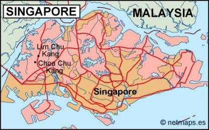 singapore political map