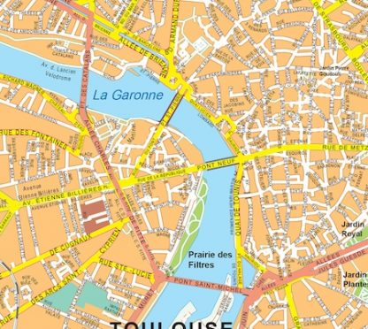 toulouse vector map