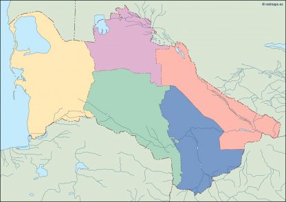 turkmenistan blind map