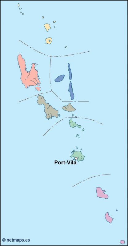 vanuatu vector map