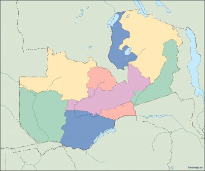 zambia blind map