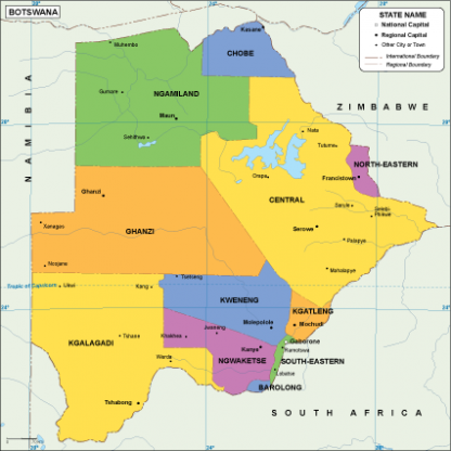 Botswana EPS map