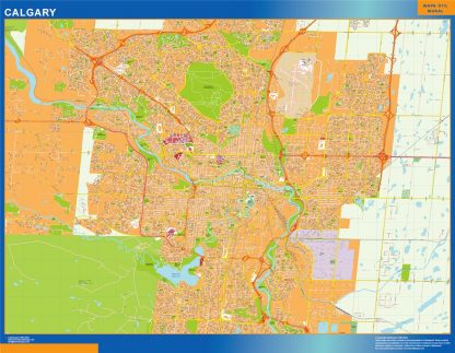 calgary vector map