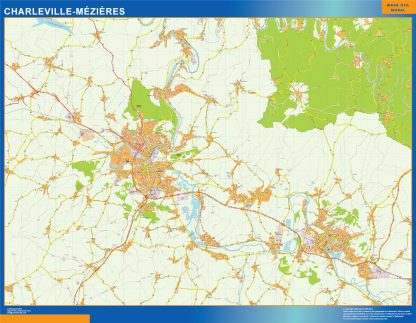 charleville mezieres carte illustrator