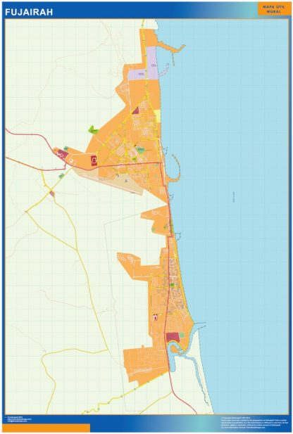 fujairah vector map
