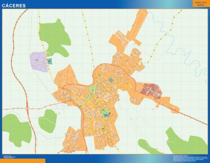 mapa vectorial caceres