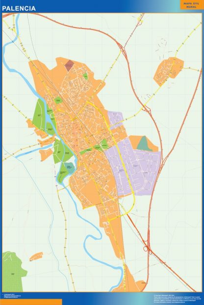 mapa vectorial palencia