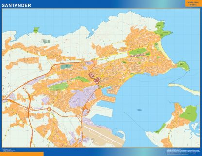 mapa vectorial santander