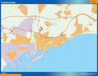 mapa vectorial tarragona