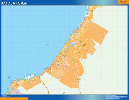 ras al khaimah vector map