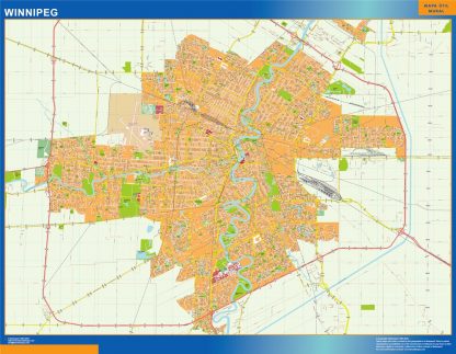 winnipeg vector map