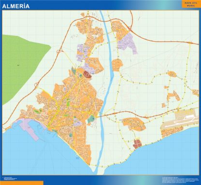 almeria wall map