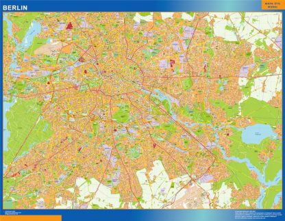 berlin wall map