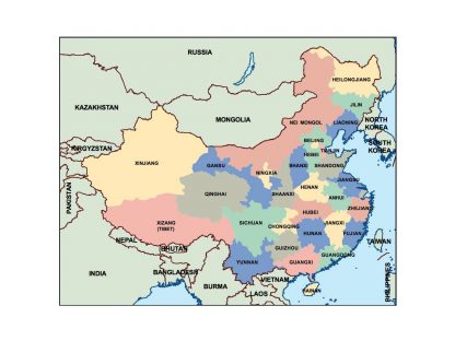 china presentation map