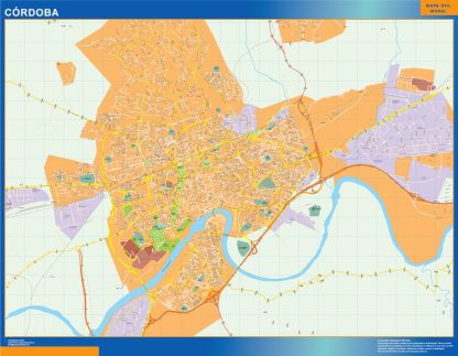 cordoba wall map