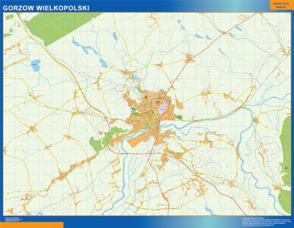 gorzow wielkopolski Wall Map