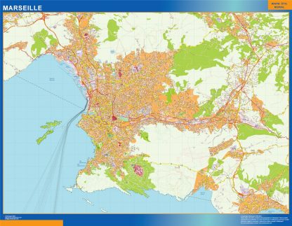 marseille wall map