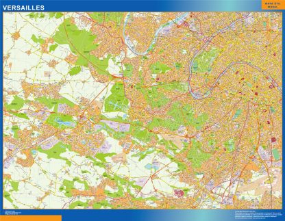 versailles wall map