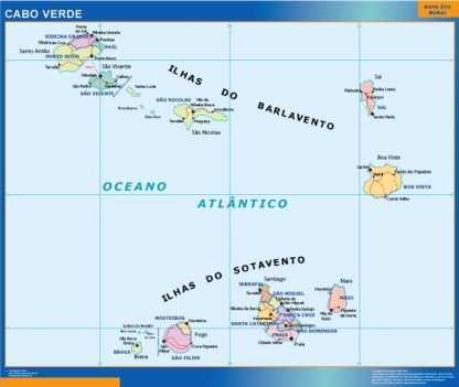 Cabo Verde vinyl sticker maps