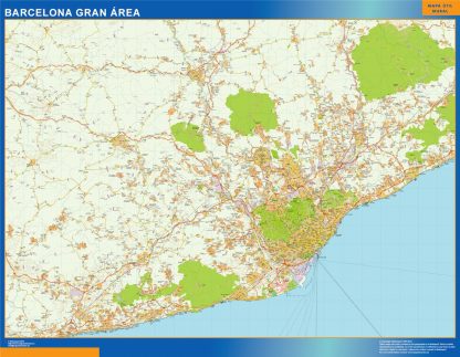 Mapa Magnetico Barcelona Gran Area