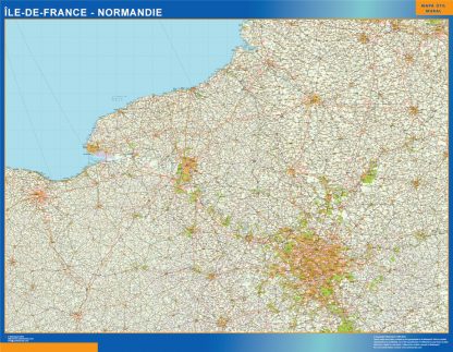 carte magnetique ile de france normandie