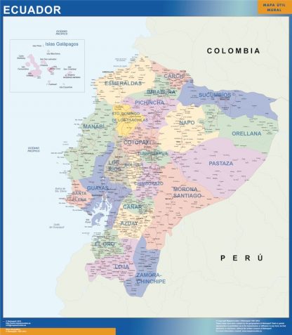 ecuador vinyl sticker maps