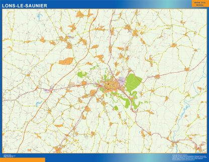 lons le saunier carte magnetique